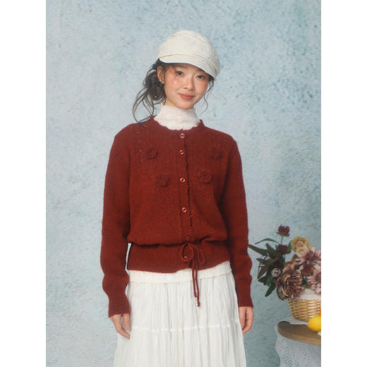 复古花朵下摆系带毛衣-纪念日百货门店同款169261847 商品图2