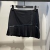PG家暗黑限量系列压褶女士短裙来了！无论辅料还是面料都是杠杠的！高品质随便对比！每一个百褶摆都是经过车工加工定型的，所以完全不用担心散摆或者洗过后没有百褶，非常有廓形感！ 商品缩略图0