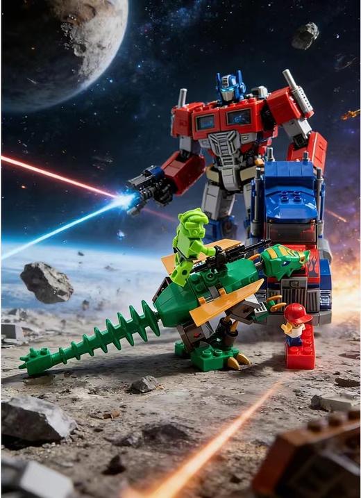 D012259拼装积木礼盒擎天柱机甲人仔套装积木套装 商品图4