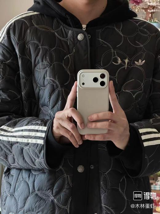 D012244男女同款叠穿单品保暖运动条纹舒适棉服 商品图12