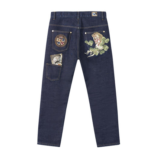 ONIARAI/鬼洗26春季泥棒蓝马多袋艺术低档锥形牛仔长裤男 26N4401 商品图3