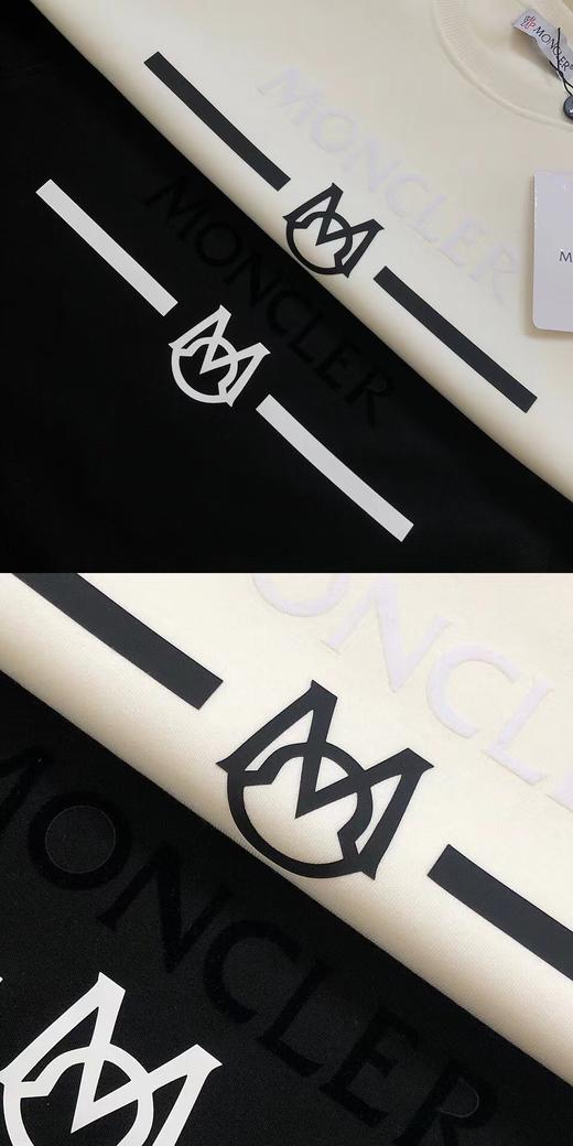 F012220手臂徽标字母logo胶印植绒男女款加绒圆领卫衣 商品图14