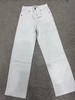 D012278牛仔裤2026春季新款米白色阔腿弯刀裤 商品缩略图0