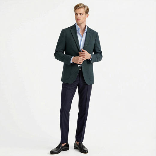 布兰施男士商务西装休闲单西通勤西服都市精英开衫外套 商品图4