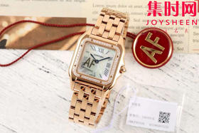 与豹同行 一跃入心 AF卡地亚猎豹系列 贝母面 中号表盘尺寸：27×37mm 女士腕表