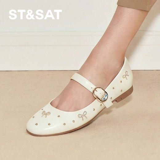 星期六26春新款蝴蝶结软糖玛丽珍SSE1111063 商品图4