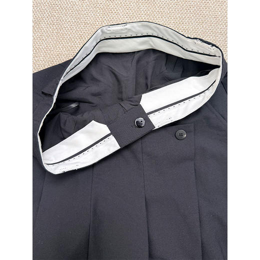 审美定力 2026早春 极简chic nerd风 高智感H型黑色简约长半裙 意大利订单款 显瘦梨型福音 商品图8