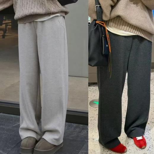 秋冬神裤！ 糯米裤  直筒休闲卫裤  肤感软糯松紧神裤！一条过冬！ 商品图0