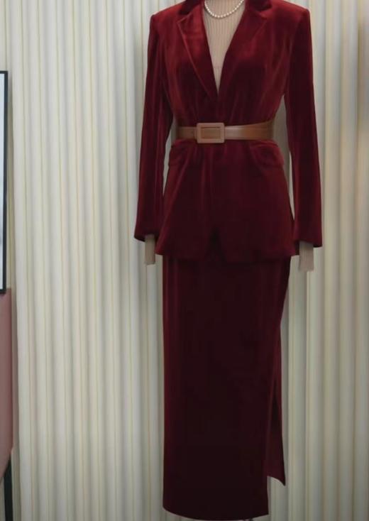 丝绒半裙（跟豹纹半裙版型一样） 商品图1