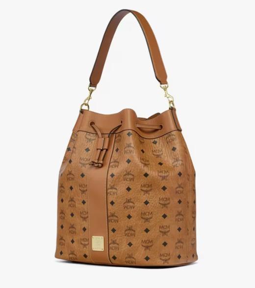 MCM 抽绳包 LARGE女  MWDGSDU02CO001-F 干邑色. 商品图1