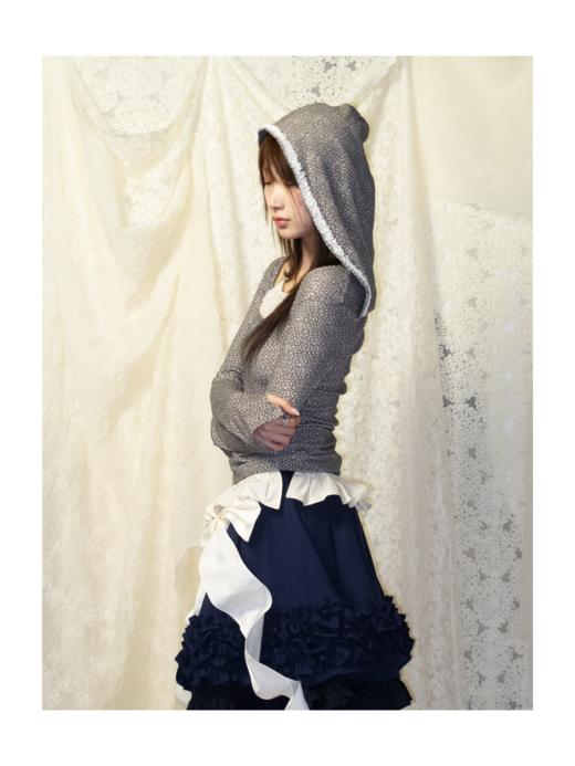 Kaiy Xiao 鹿灵连帽蕾丝吊带上衣 商品图0