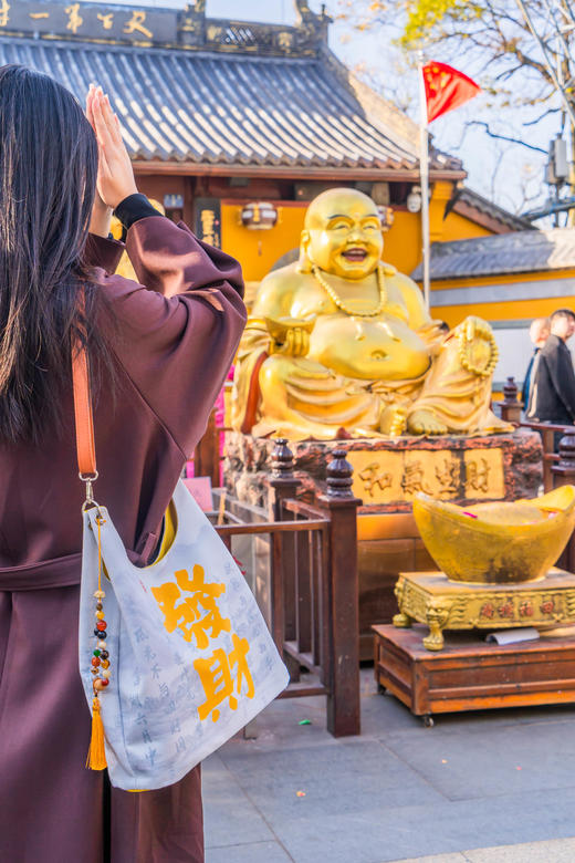 【北高峰】财神银票款钱袋子肩挎包 商品图6