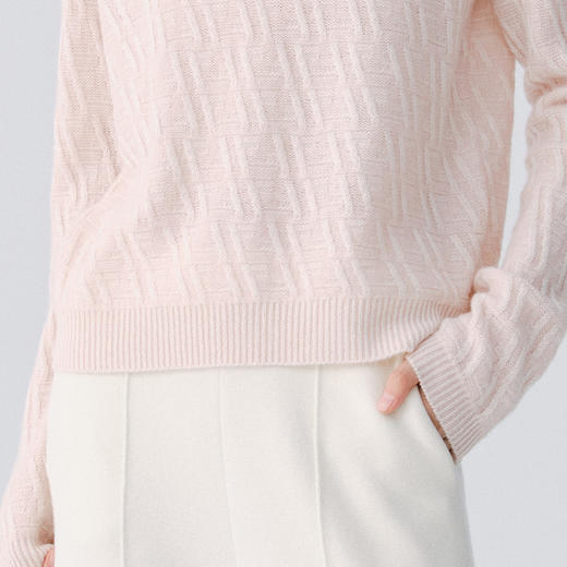 东黎 • 复苏的呼吸 山羊绒绞花套衫 6143 商品图4