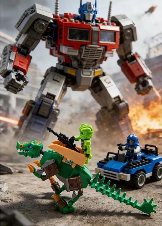 D012259拼装积木礼盒擎天柱机甲人仔套装积木套装 商品图2