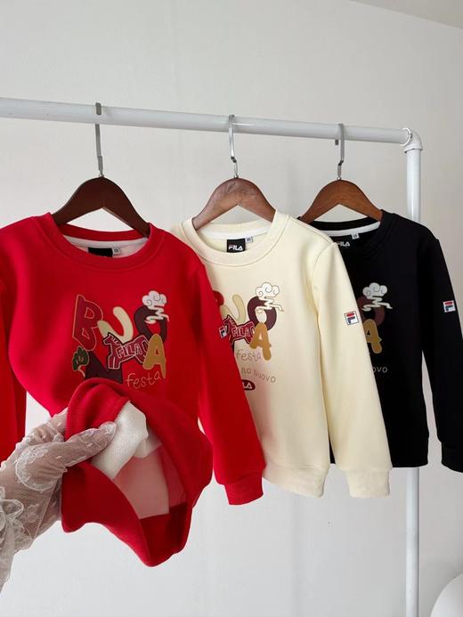 D012271金马卡通字母儿童款圆领加绒卫衣 商品图2