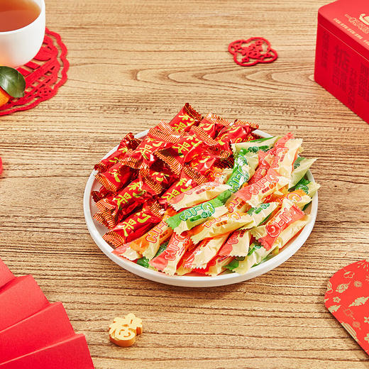 【嘉顿】一帆风顺财神礼盒什锦糖308g 零食大礼包礼盒年货送礼团购员工福利-FN 商品图3