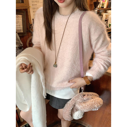 <曾小咸推荐>现货秒杀 ！微信超特价！韩系毛绒毛衣 日常179.99 立减90 秒杀89.99！！ 商品图1