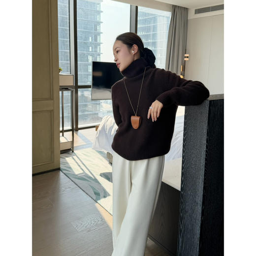 2601312    bsby羊绒 厚款 高领宽松羊绒衫 商品图9