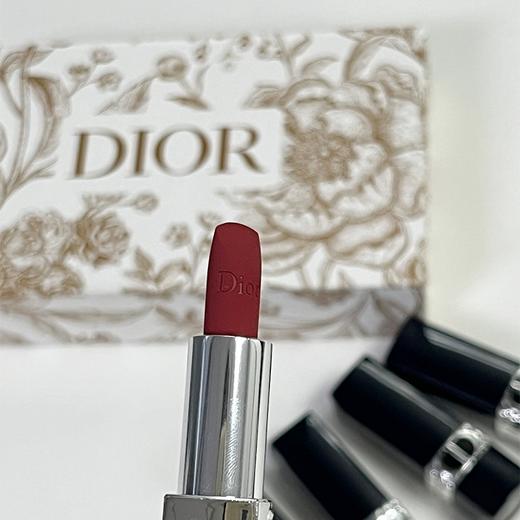 【送礼袋】DIOR迪奥烈焰蓝金口红荷花小样五件套1.5g*5支（丝绒#999+丝绒720+哑光888+丝绒840+丝绒228）  一般贸易  有效期202608 商品图7