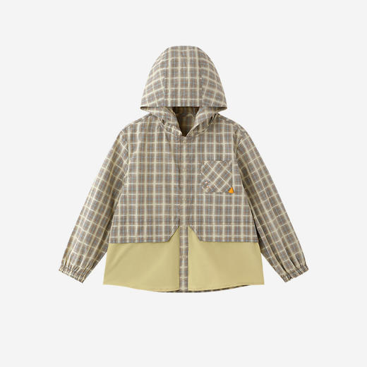 【商场同款】英氏儿童外套男童长袖格子连帽外套春夏休闲百搭新款 商品图4