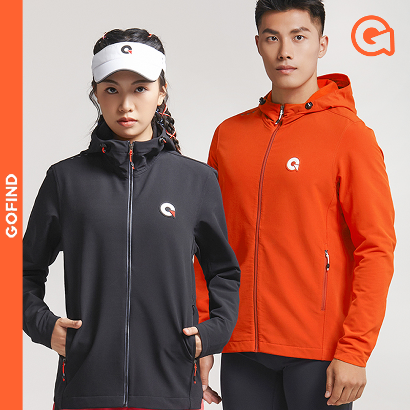 果凡秋冬新款男女同款跑步运动软壳GJB21185