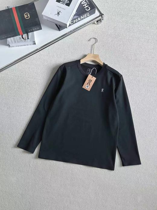 F012236男士压胶刺绣加绒长袖圆领体恤打底衫 商品图7