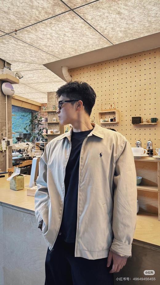 D012242老钱风老干部立领工装哈灵顿防水夹克外套 商品图4