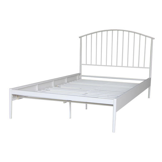 【家具】现代卧室出租屋简约铁床 澳白 商品图1
