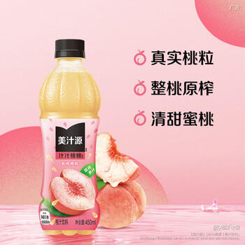 可口可乐（Coca-Cola）美汁源  汁汁桃桃饮料 450ml*12瓶  新老包装随机 商品图4