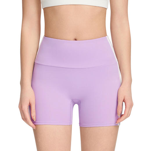 跃牌【欲动春风】系列 双线条瑜伽短裤高腰提臀运动户外健身裤瑜伽裤女J25003 商品图4