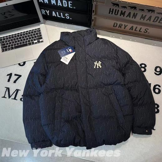 F012217满印老花立领廓形面包羽绒服男女同款情侣款 商品图9