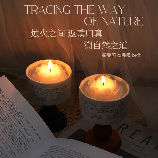 情人节好礼【香薰蜡烛礼盒❗带一朵山茶花艺术香氛回家】雅风高级感山茶花香薰蜡烛情人节生日礼物大豆蜡烛结婚伴手礼摆件。rf 商品图3