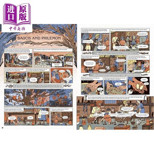 【中商原版】趣味漫画神话故事集 古罗马的神话诸神与角斗士 Comic Strip Myths Myths Gods and Gladiators in Ancient Rome 商品图2