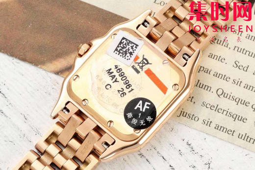 与豹同行 一跃入心 AF卡地亚猎豹系列 贝母面 中号表盘尺寸：27×37mm 女士腕表 商品图5