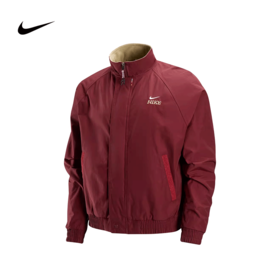 Nike耐克男外套马年限定新年款摇粒绒里料上衣红色夹克IQ3705-613