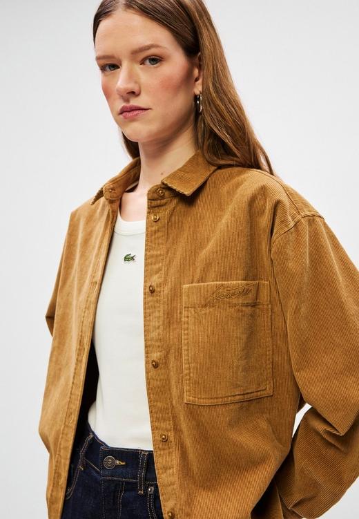 女装 L.A.C 宽松百搭复古灯芯绒落肩衬衫外套 CS004 商品图2