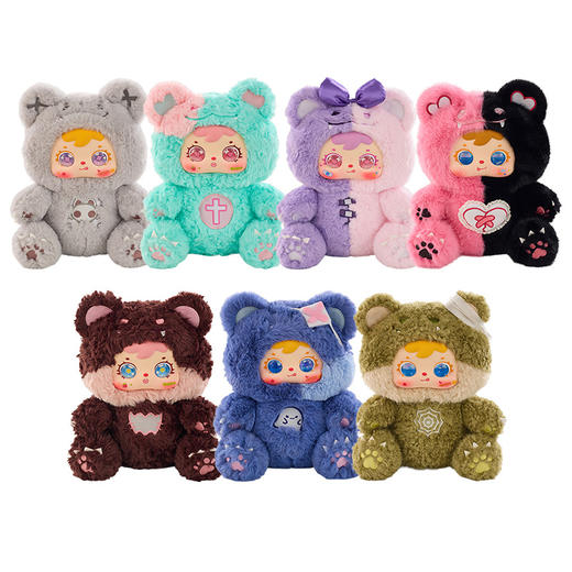 三小毛熊熊暴击大体毛绒盲盒-纪念日百货门店同款169296783 商品图2