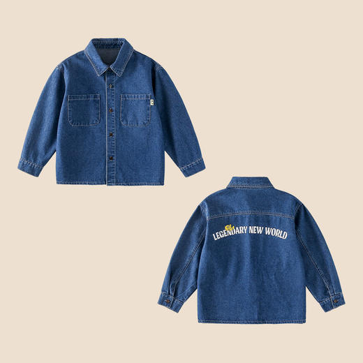 棉花堂童装牛仔衬衫童装印花外套-FA61070 商品图4