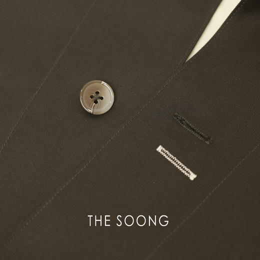 THESOONG早春新款经典双棉撞色多口袋廓形翻领外套HWWT7518 商品图2