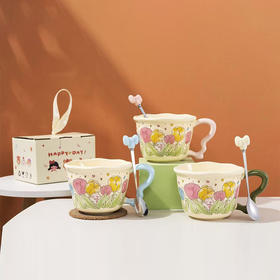 460ml郁金香兔子杯陶瓷杯-纪念日百货门店同款169260588