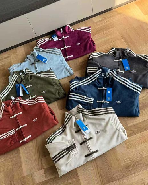 D012245蛇年限定新中式国风唐装麂皮立领外套 商品图3