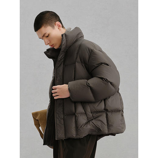 GXG男装 简约绗缝面包服通勤羽绒服男   冬热卖G24XY24030 商品图2