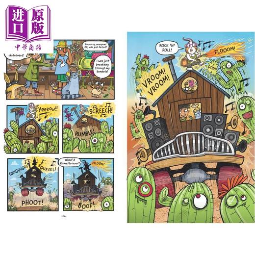 【中商原版】桥梁漫画 鸡山小镇里的战事 Chicken Hill 英文原版 儿童漫画故事绘本书 爆笑短篇故事图像小说 进口童书 7-12岁 商品图4