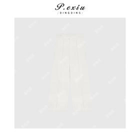 04-3潘依绣丁丁宠粉韩系简约纽扣立体剪裁长裤牛仔裤Q1600