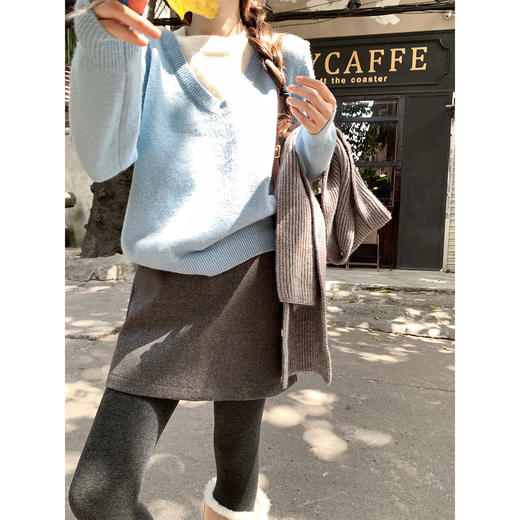 <曾小咸推荐>现货秒杀 ！微信超特价！韩系3色假两件针织衫 日常139.99 立减60 秒杀79.99！！ 商品图5