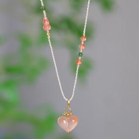 新中式“桃”你欢喜南红项链 JY