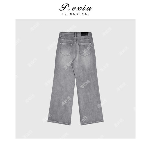 04-1潘依绣丁丁宠粉春季薄款灰色牛仔裤Q16150 商品图1