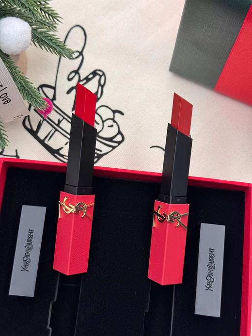D012269为爱奔赴浮雕黑红条口红两支装浮雕礼盒 商品图5