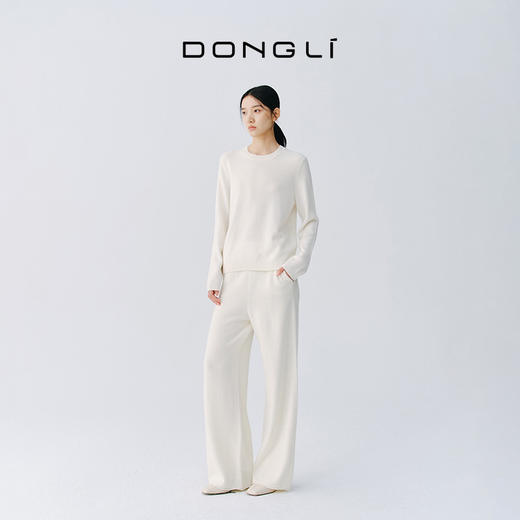 东黎 • 复苏的呼吸 小山羊绒女士圆领套衫 6002 商品图2