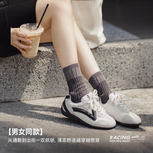 马登极速赛车鞋男款2025夏季新款复古透气德训鞋薄底运动休闲鞋子 商品图3